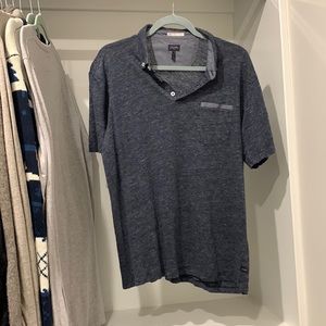 Grey Good Man Brand short sleeve polo, size L